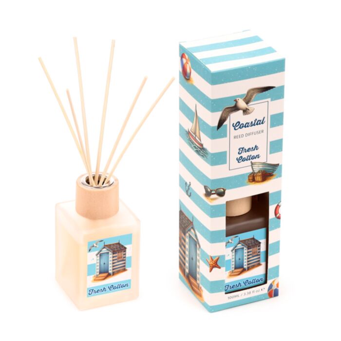 Diffusore a Bastoncini 100ml - Cotone Fresco - Icone della Spiaggia