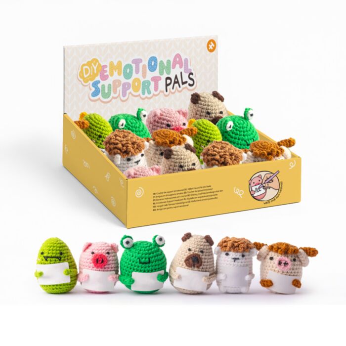 Figura all'Uncinetto - Animali - Mix 2 - Cartoncino Bianco 