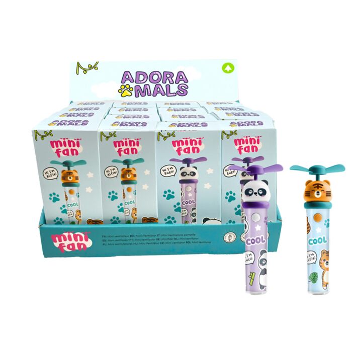 Mini Ventilatore Portatile Ricaricabile USB - Animali Dolci Selvatici ADORAMALS