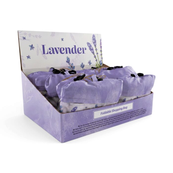 Borsa shopper pieghevole riutilizzabile - Lavanda