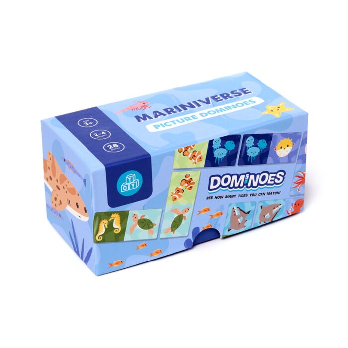 Domino Illustrato - Gioco da Tavolo - Animali - Mariniverse