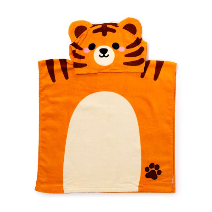 Poncho con Cappuccio per Bambini - Alfie, la Tiger - Animali Dolci