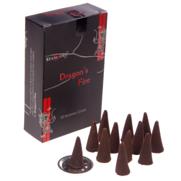 37180 Coni d'Incenso Stamford Black - Dragone in Fiamme