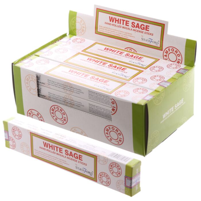 37261 Bastoncini d'Incenso Stamford Masala - White Sage - Salvia Bianca