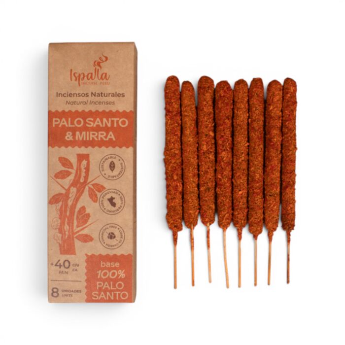 Bastoncini di incenso peruviano spessi - Ispalla - Palo Santo e mirra