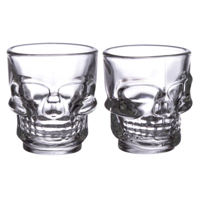 Set di 2 Bicchierini Shot (60ml) - Teschi & Rose SKULLS&ROSES 