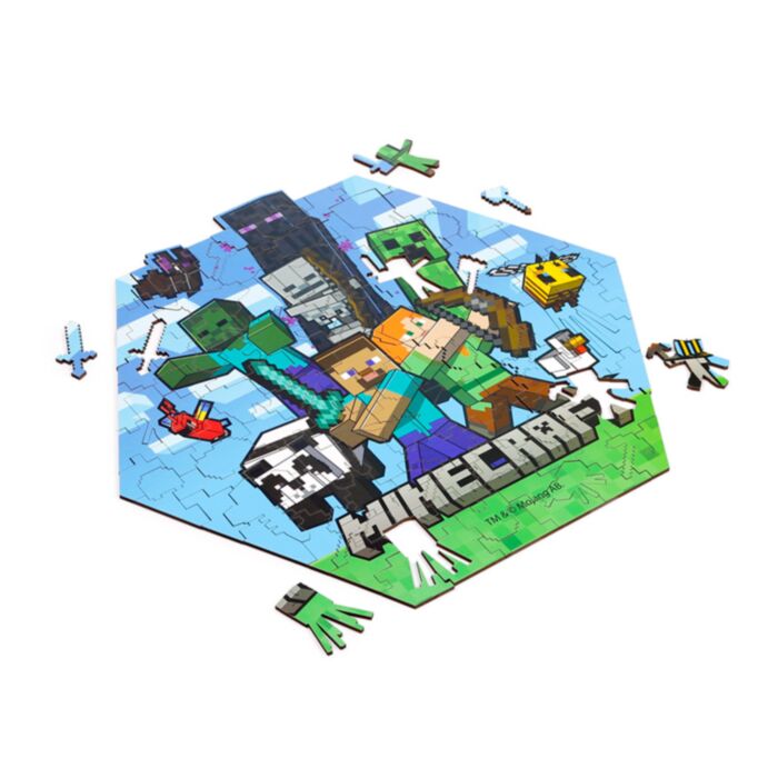 Puzzle sagomato 130 pz - Minecraft Creeper 