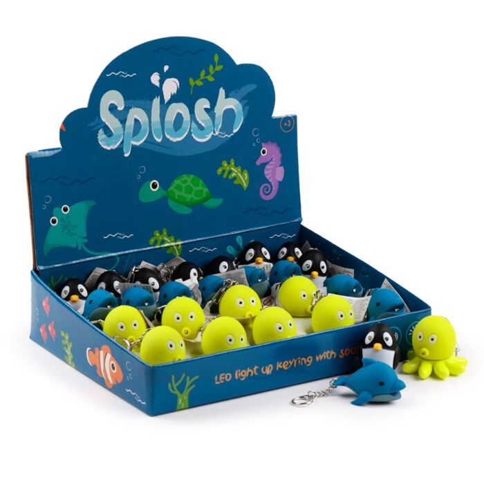 Portachiavi con LED e Suono - Animali Marini