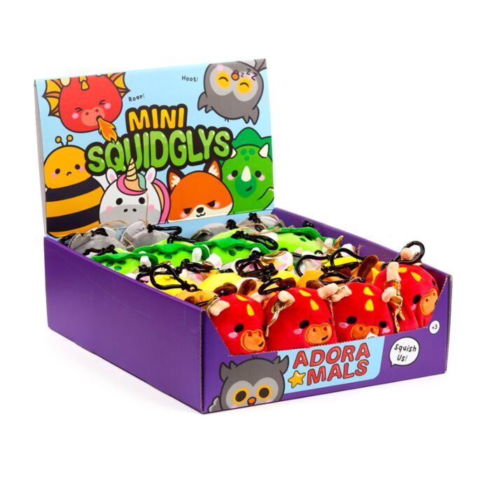Portachiavi Squidglys in Peluche - Animali Dolci