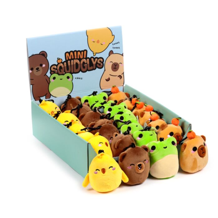 Portachiavi in Peluche - Mix 4 - Animali Dolci ADORAMALS - Squidglys