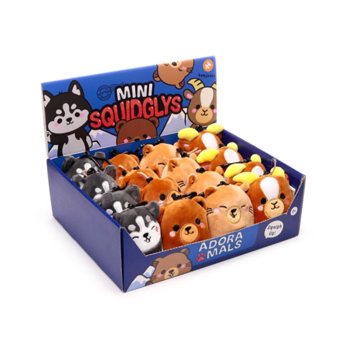 Portachiavi in Peluche - Animali Dolci ADORAMALS della Montagna - Squidglys