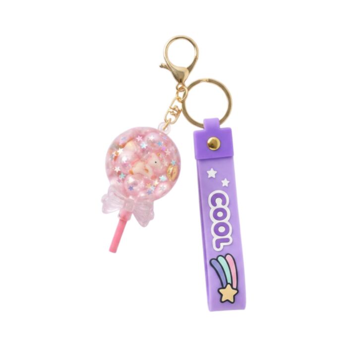Portachiavi e ciondolo da borsa - QuirKeys - Unicorno e lecca-lecca