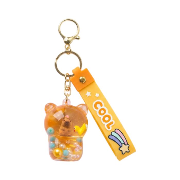 Portachiavi e ciondolo da borsa - QuirKeys - Capibara e papera