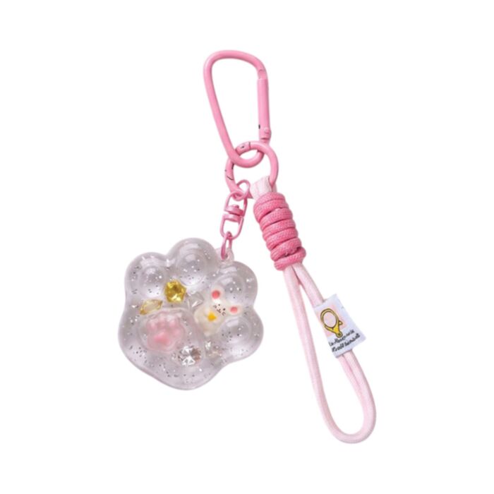 Portachiavi e ciondolo da borsa - QuirKeys - Impronta di zampa e topo