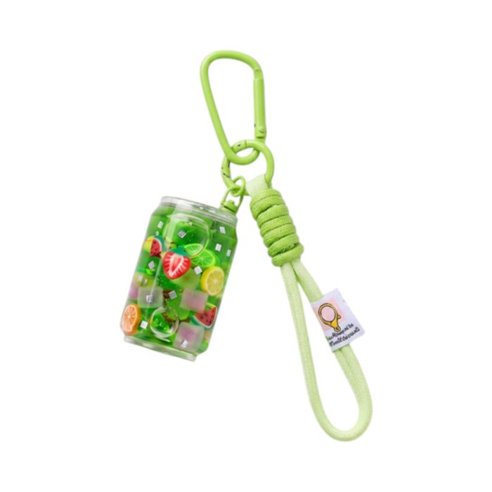 Portachiavi e ciondolo da borsa - QuirKeys - Green soda con la frutta