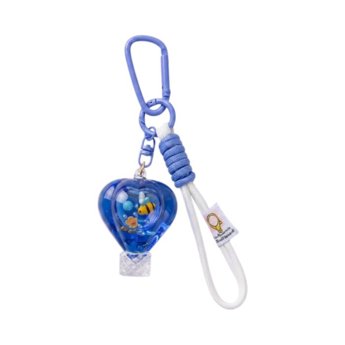 Portachiavi e ciondolo da borsa - QuirKeys - Mongolfiera e ape