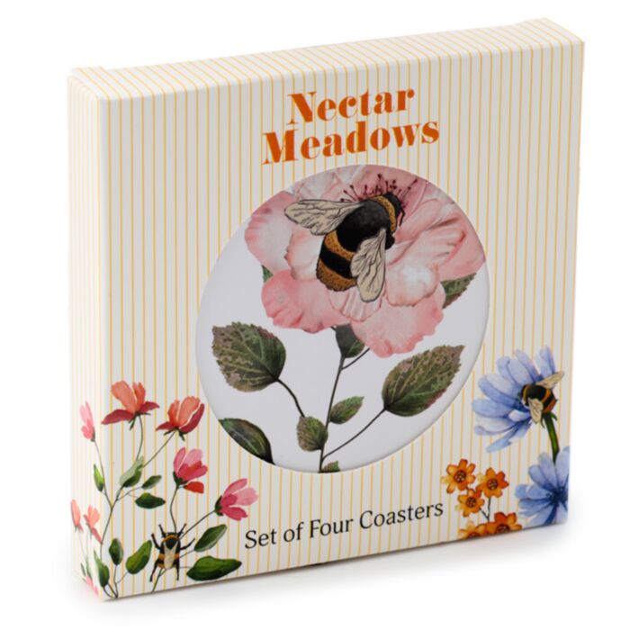 Set di 4 Sottobicchieri in Sughero - Api - NECTAR MEADOWS