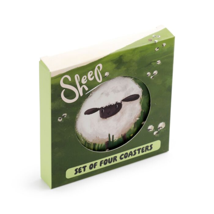 Set di 4 Sottobicchieri in Sughero - Pecora SHEEP