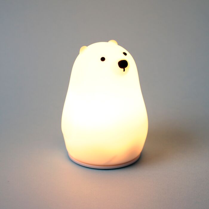 Lampada Notturna a LED Cambia Colore - Orso Polare - Animali Dolci