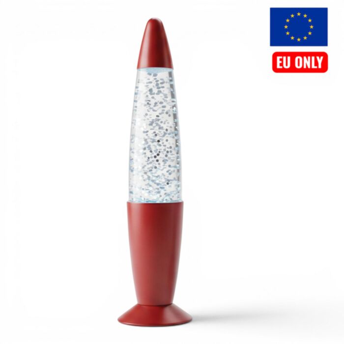 Lampada glitter USB con cambio colore - Rossa