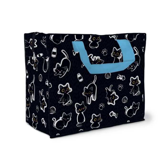 Sacca per il Bucato con Zip - Lucky il Gatto Nero