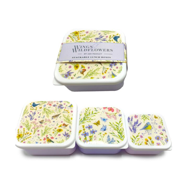 Set di 3 Contenitori per Alimenti S/M/L - Ali&Fiori Selvatici JAN PASHLEY