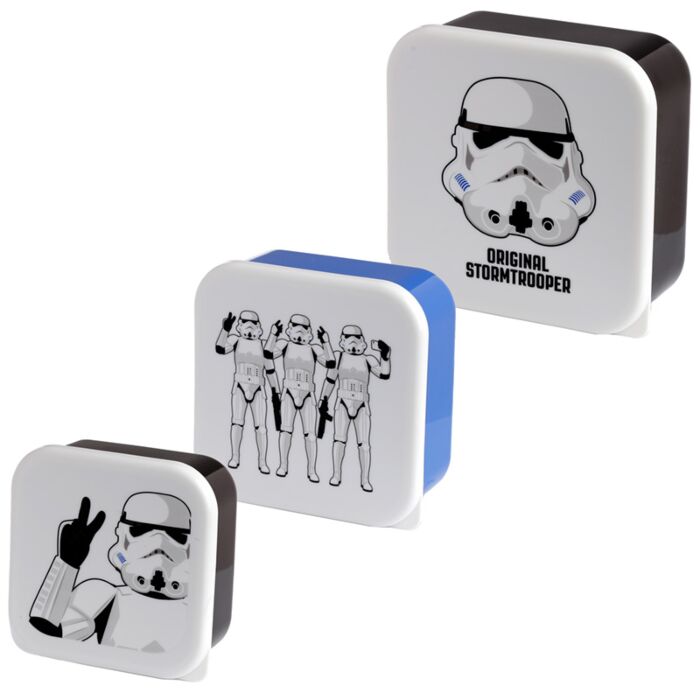 Set di 3 Contenitori per Alimenti M/L/XL - Stormtrooper