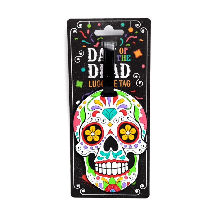 Etichetta per Bagagli in PVC - Teschio Messicano - Day of the Dead