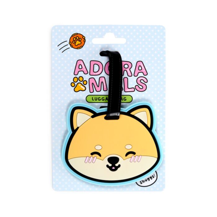 Etichetta per Bagagli in PVC - Shuggs lo Shiba Inu - Animali Dolci ADORAMALS