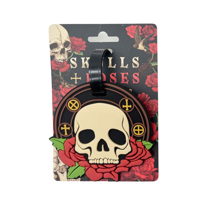 Etichetta per Bagagli - Teschi & Rose SKULLS&ROSES 