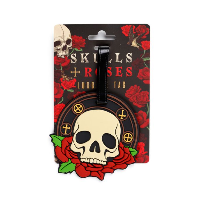 Etichetta per Bagagli - Teschi & Rose SKULLS&ROSES 