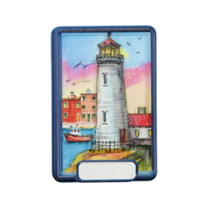 Magnete souvenir marino - Faro al tramonto