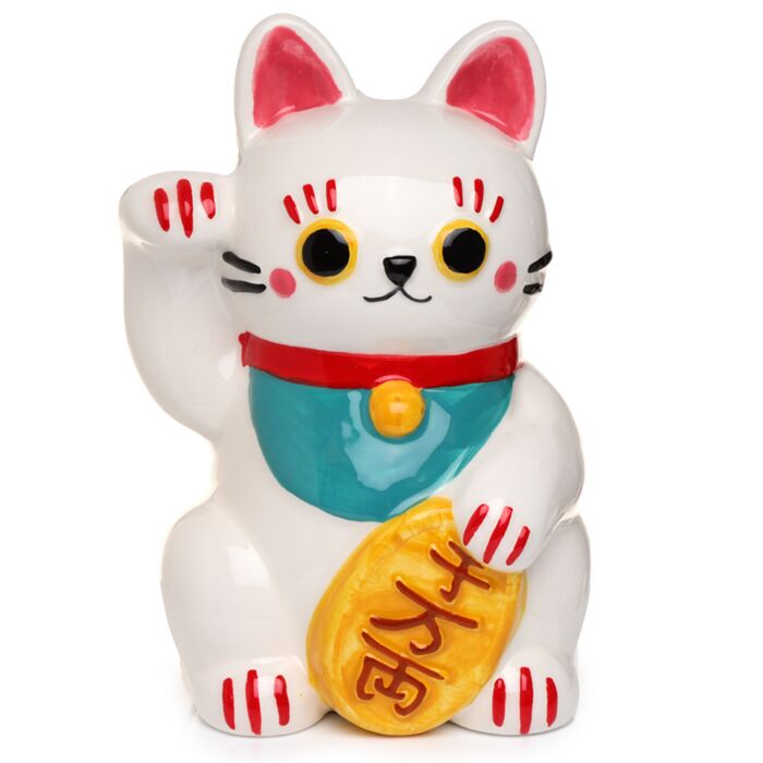 Salvadanaio - Maneki Neko - Bianco