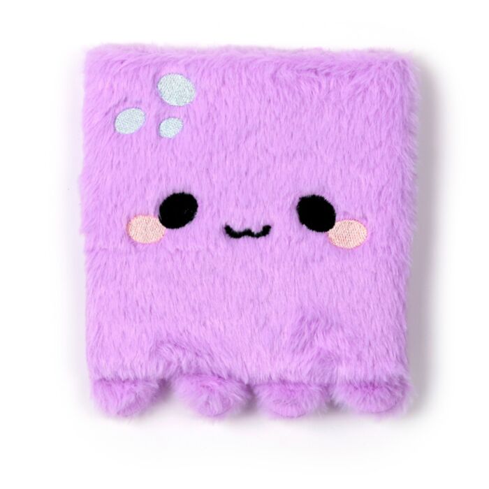 Quaderno con Copertina in Peluche - Polpo - Oceano - Animali Dolci ADORAMALS
