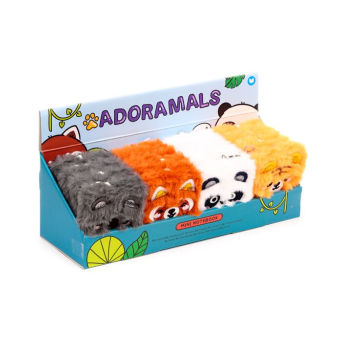 Mini Notepad A7 in Peluche - Animali Dolci Selvatici ADORAMALS