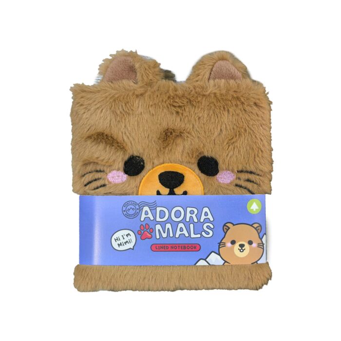 Quaderno con Copertina in Peluche - Mimi, la Marmotta - Adoramals