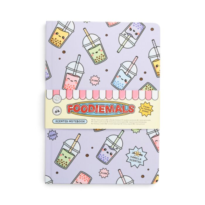 Quaderno A5 in Carta Riciclata Profumata - Bubble Tea - Foodiemals