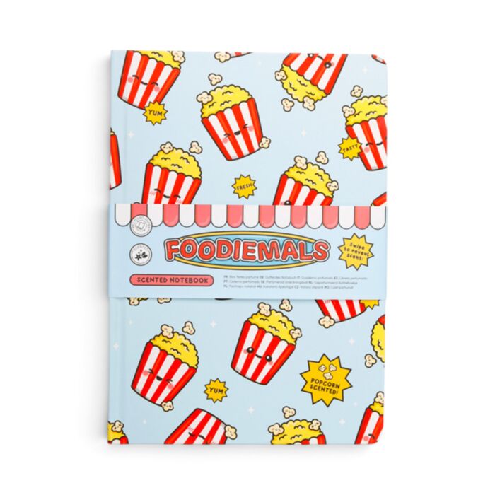 Quaderno A5 in Carta Riciclata Profumata - Popcorn - Foodiemals