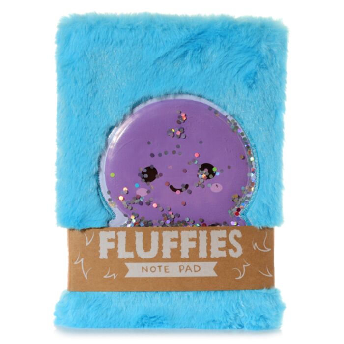 Quaderno A5 a Righe con Copertina in Peluche - Polpo - Animali Dolci ADORAMALS