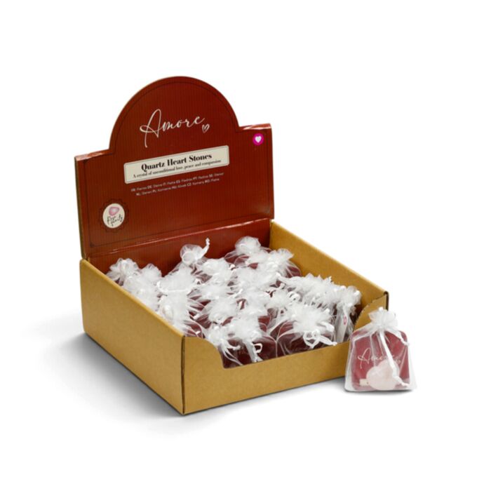 Set di 2 pietre naturali a forma di cuore - Amore Heart