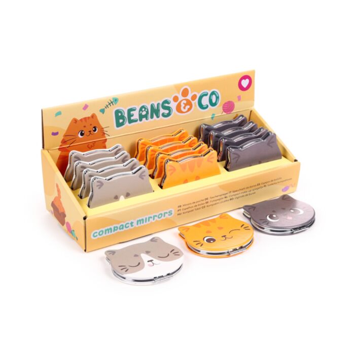 Specchietto da Borsa in Finta Pelle - Gatti Beans & Co
