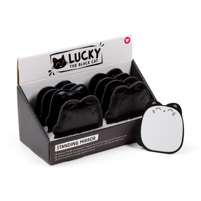 Mini Specchio da Tavolo - Lucky il Gatto Nero