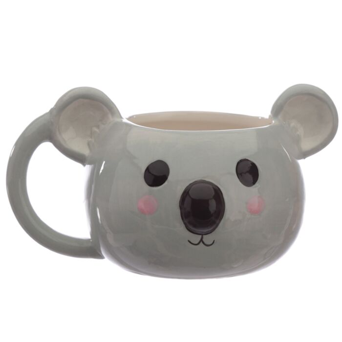 Tazza in Ceramica a Forma di Testa di Koala - Animali Dolci