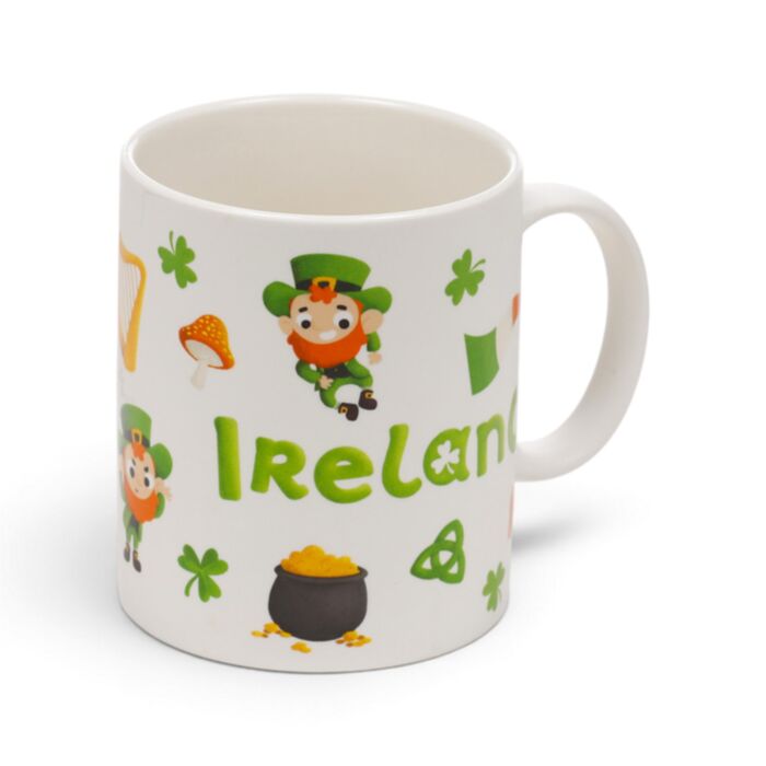 Tazza in Porcellana - Folletto Portafortuna Irlandese