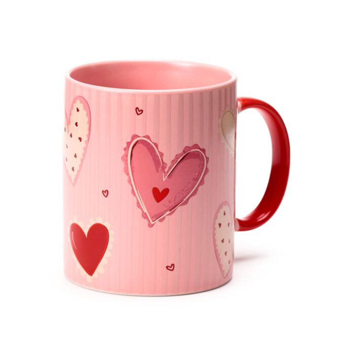 Tazza in Porcellana - Cuori - Amore
