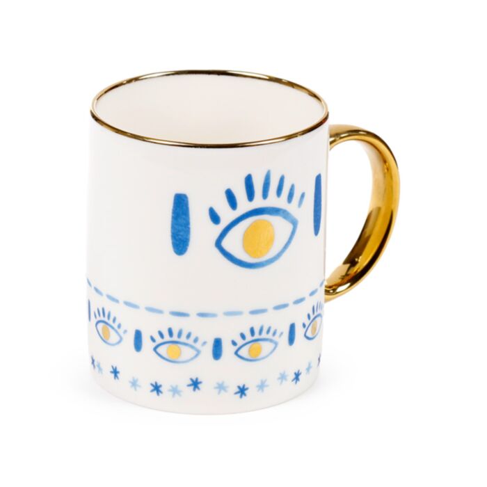 Tazza in Porcellana - Occhio Greco - Evil Eye