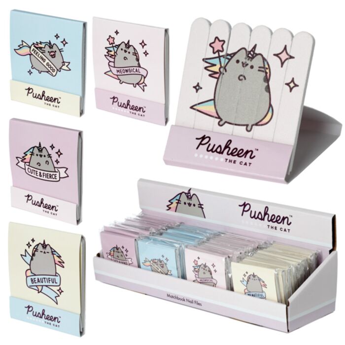 Limette per Unghie in Formato Matchbook - Pusheen il Gatto - Pusheenicorn