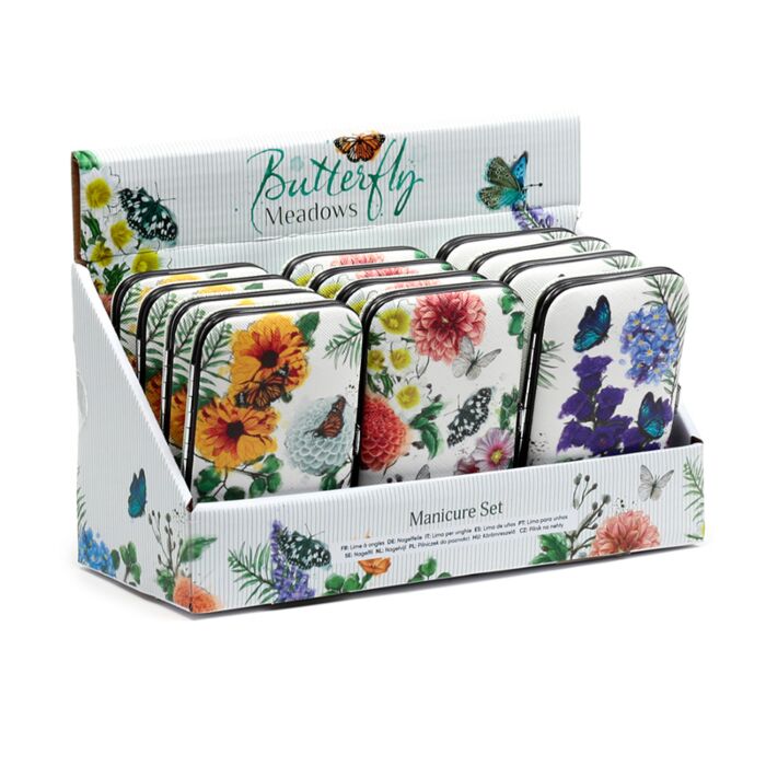 Set Manicure 5 pezzi - Farfalle - Butterfly Meadows