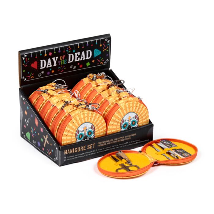 Set Manicure 5 pezzi - Rotondo - Teschio Messicano - Day of the Dead