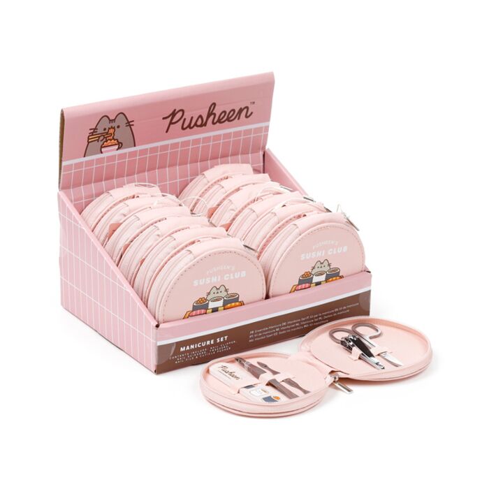 Set Manicure 5 pezzi - Rotondo - Sushi - Bento Club - Pusheen il Gatto
